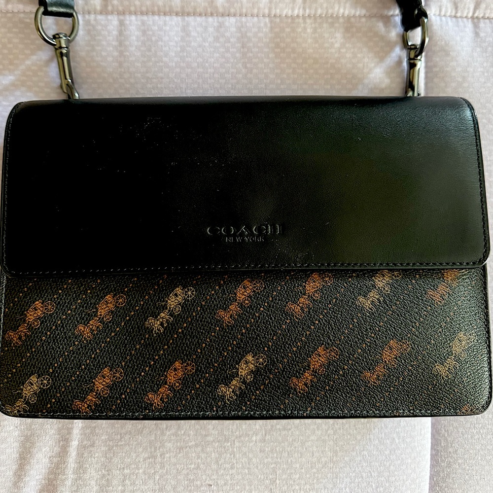 Coach Black and Brown Crossbody Bag - Picture 1 of 16